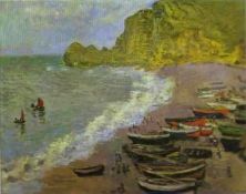 Haga click para ver la imagen ampliada the beach at etretat.jpg